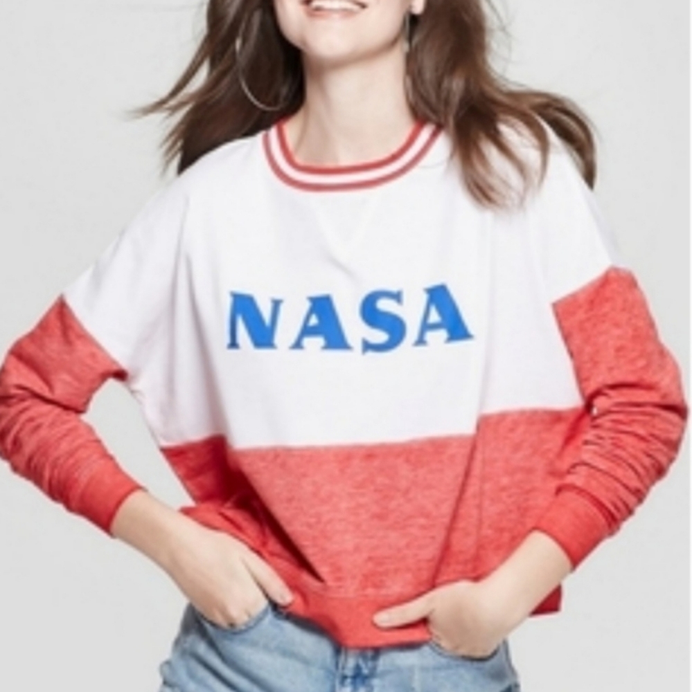 Fifth Sun | red oversized NASA sweatshirt